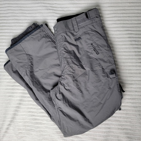 Columbia Vertex Men’s M Gray Omni-Tech Waterproof Insulated Snow Ski Pants - Picture 1 of 13